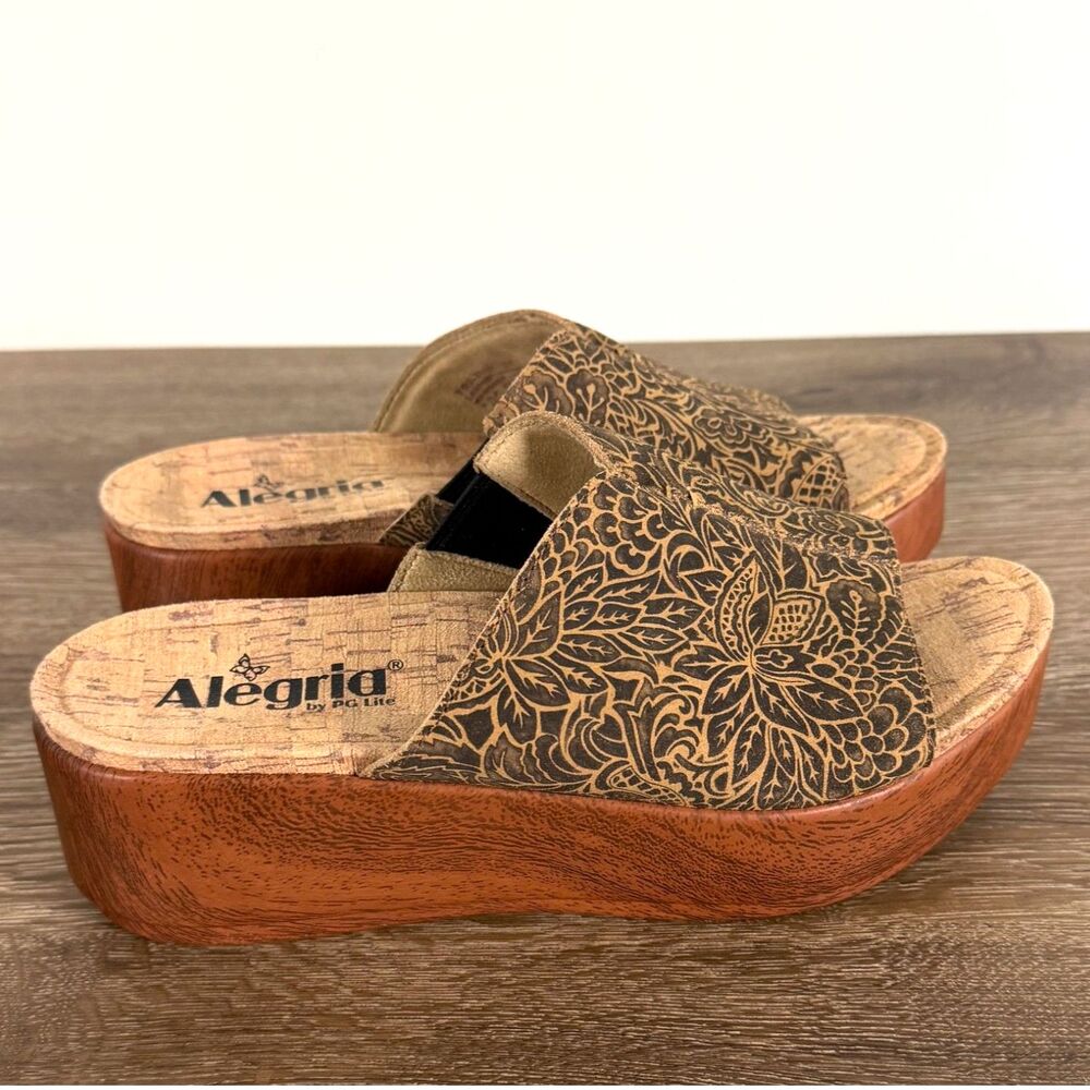 Alegria Triniti Freedom Rock Platform Slide Sandals Womens EU 37 US 7 7.5 NWOT